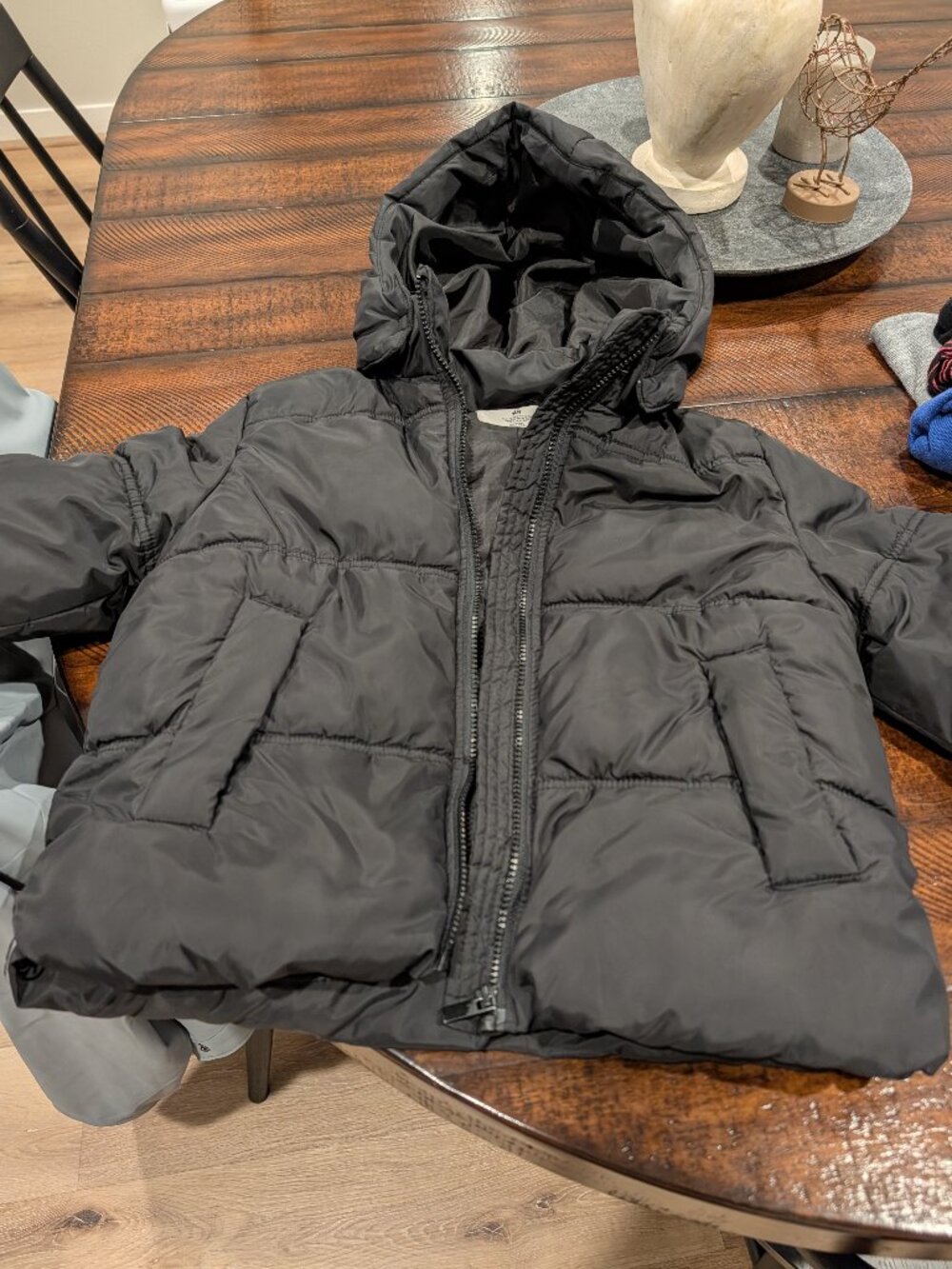 H&M Kids Black Puffer Jacket - Size US 12